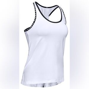 Under Armour Women's White and Black Trim Tank Top